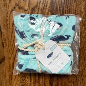 NWT Pottery Barn Baby Whale Cover-Up - Aqua and Navy